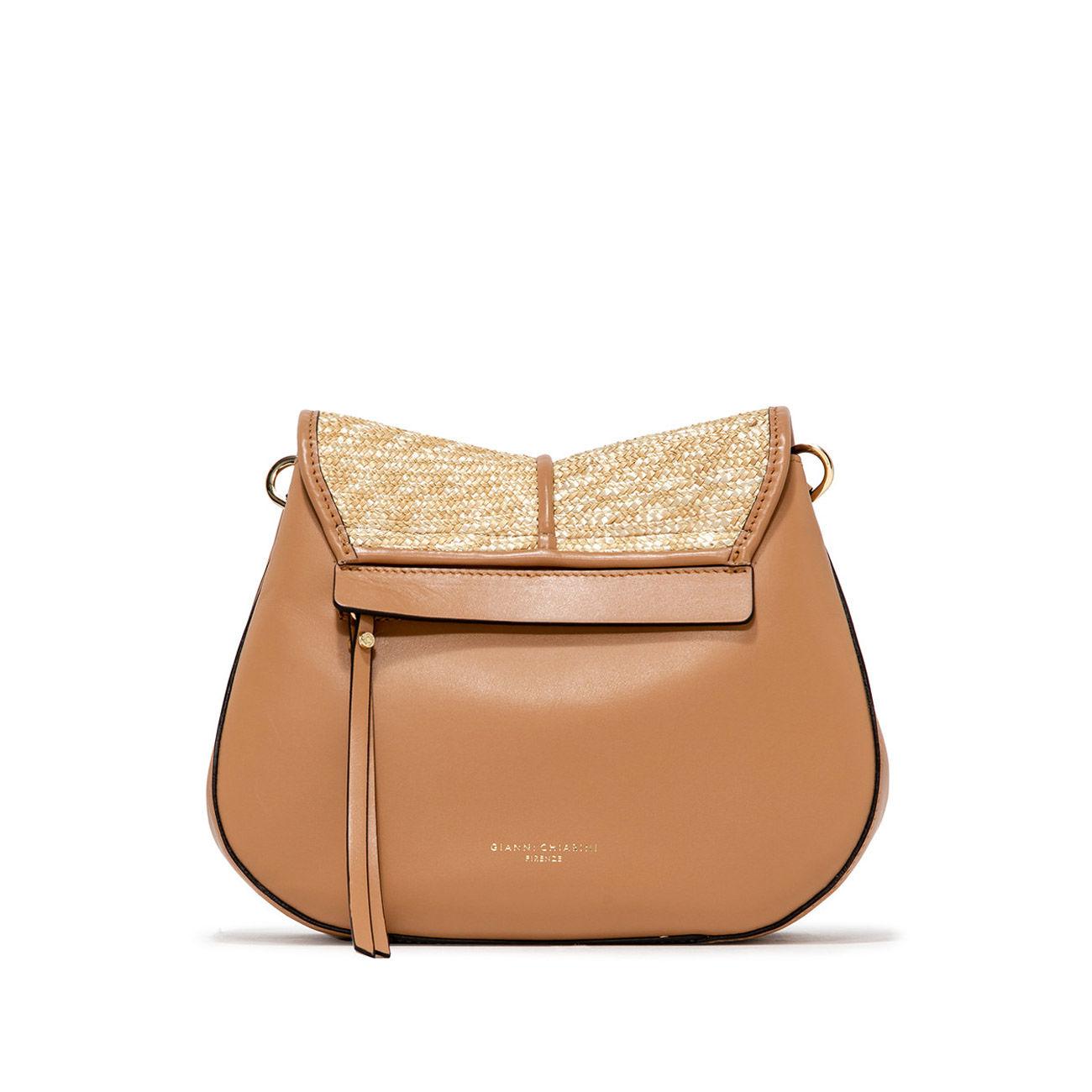 GIANNI CHIARINI Borsa A Spalla Helena Round In Pelle Donna Nature BS9666HGL/PGLF 0422NATURE 