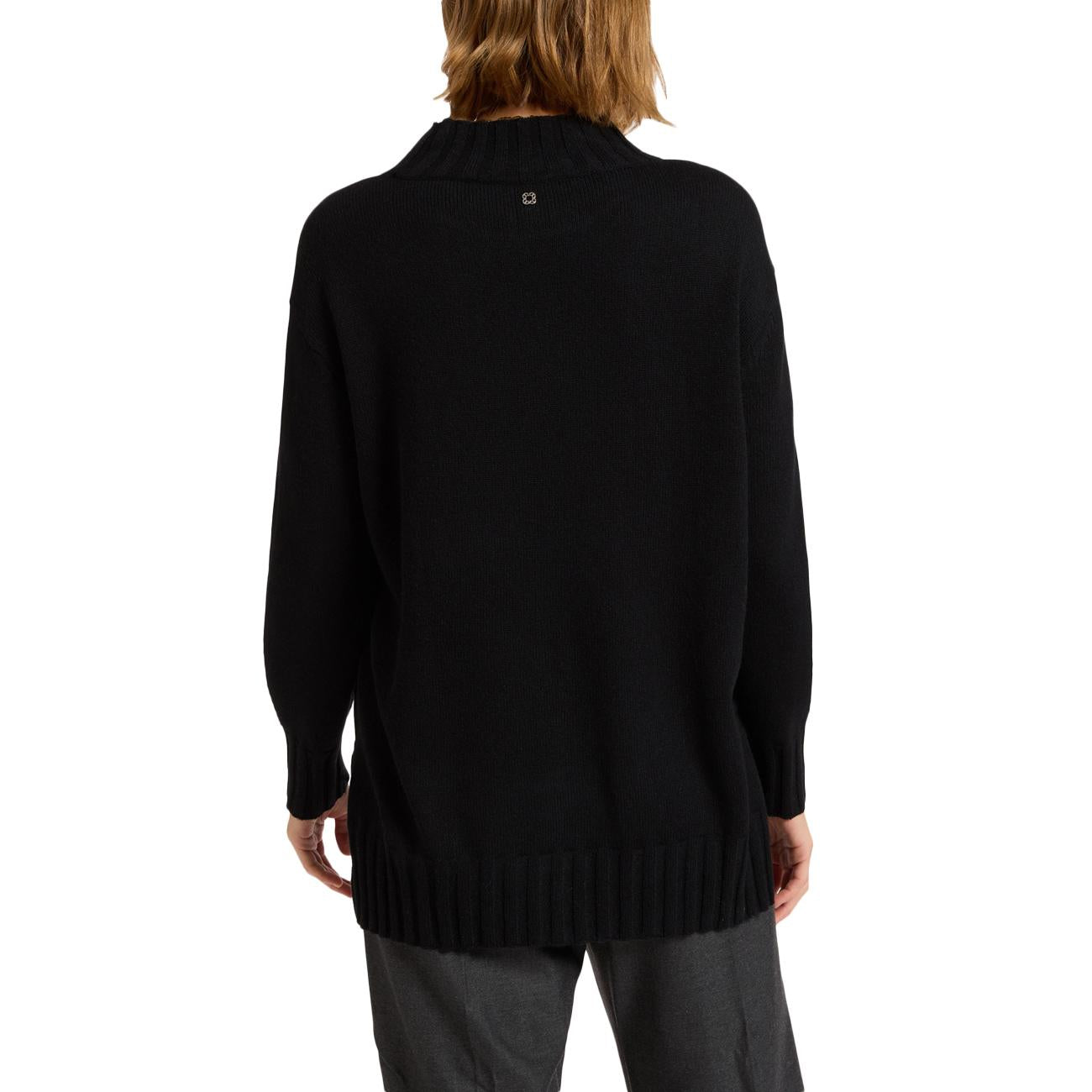 Maglia In Pura Lana M474Z000607 033 BLACK ELENA MIRO' 