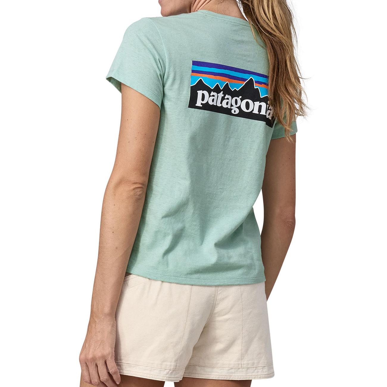 T-Shirt Logo Responsabili-Tee Donna Wispy Green 37567 WPYG WISPY GREEN PATAGONIA 