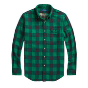 Camicia Sportiva Uomo Emerald Black 710922250 004 EMERALD/BLACK POLO RALPH LAUREN 