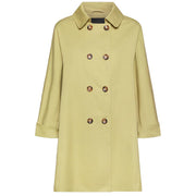Trench Doppiopetto In Gabardine F239P000182N 0A5 AVOCADO ELENA MIRO' 