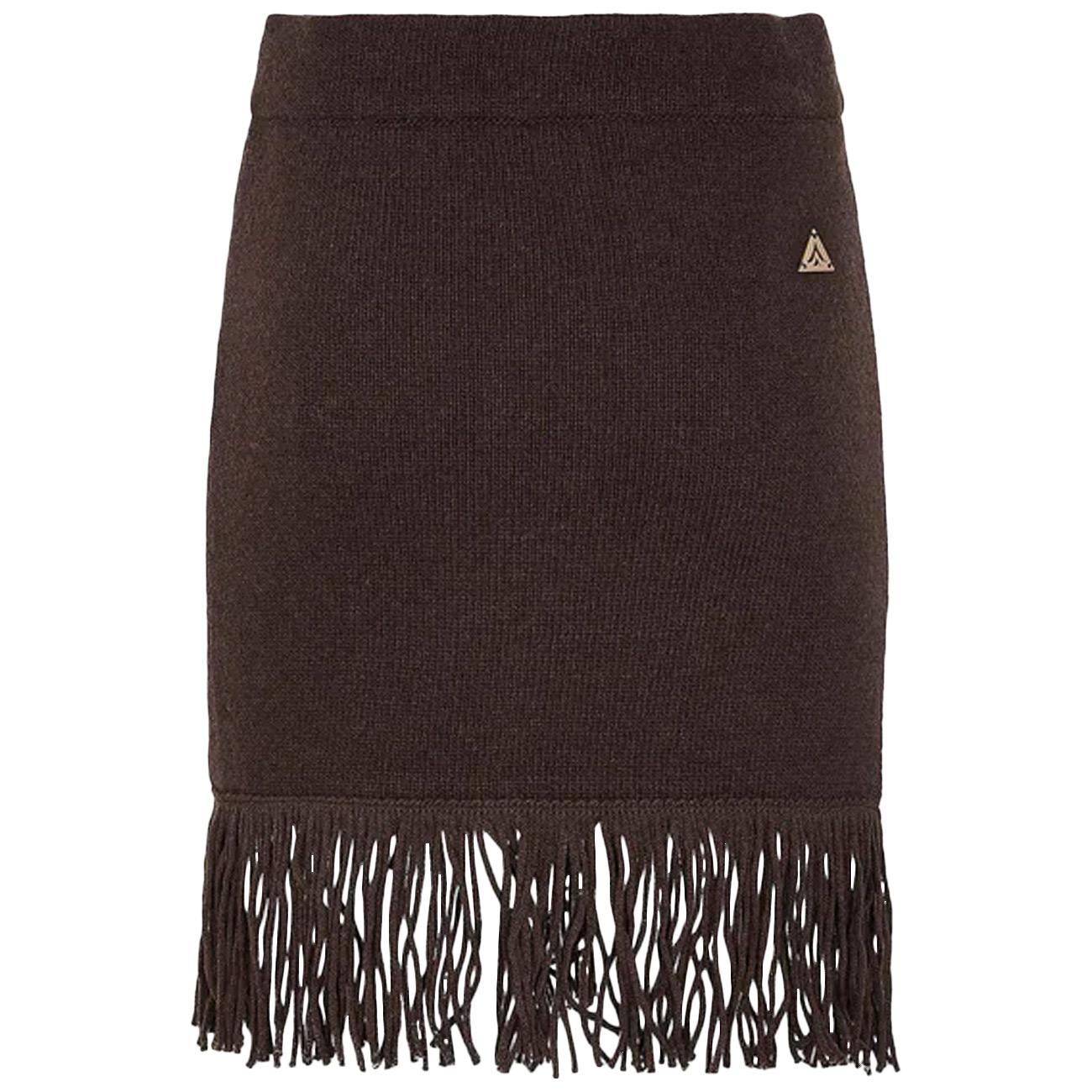 Minigonna In Maglia GOKD11015 NERO AKEP 