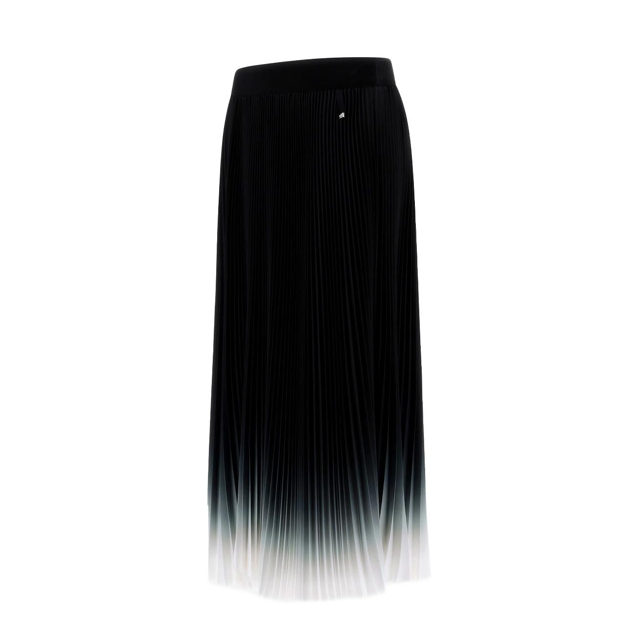 Gonna Plisset Degrade' Donna Nero Bianco GN000022D12621 9310 NERO/BIANCO HERNO 