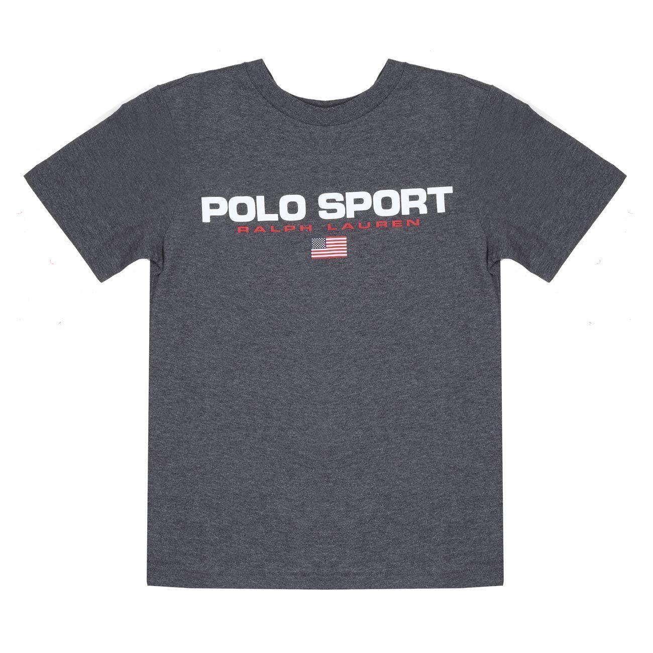 T-Shirt Mezza Manica Con Stampa Logo Bambino Grigio 323795487 009 GRIGIO POLO RALPH LAUREN 