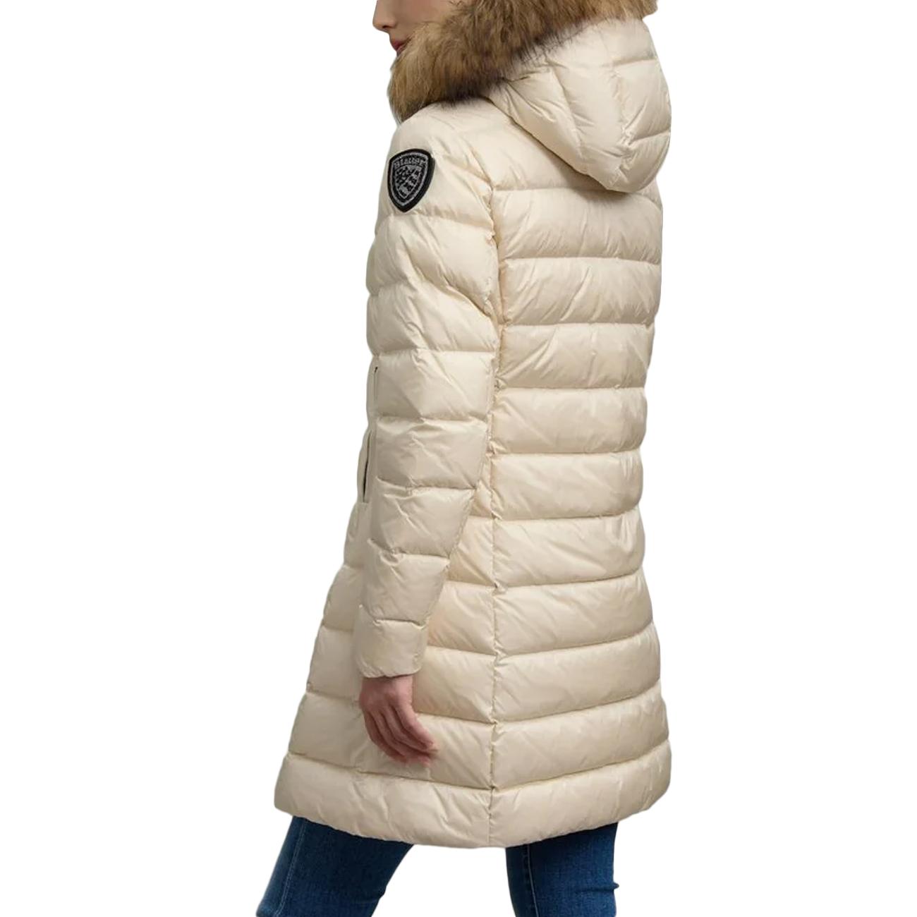 Piumino Lungo Kristen Con Pelliccia 25WBLDK03103-006047 907GG GRIGIO MATTINO BLAUER 