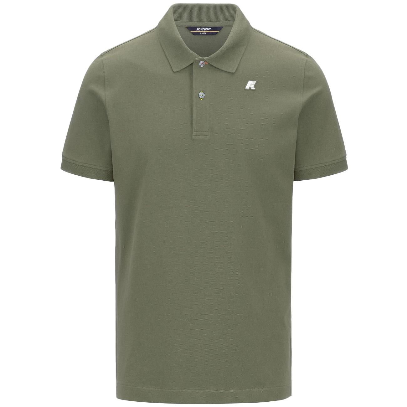 Polo Vinnie Pique Slim K1125CW V15 GREEN LICHEN K-WAY 