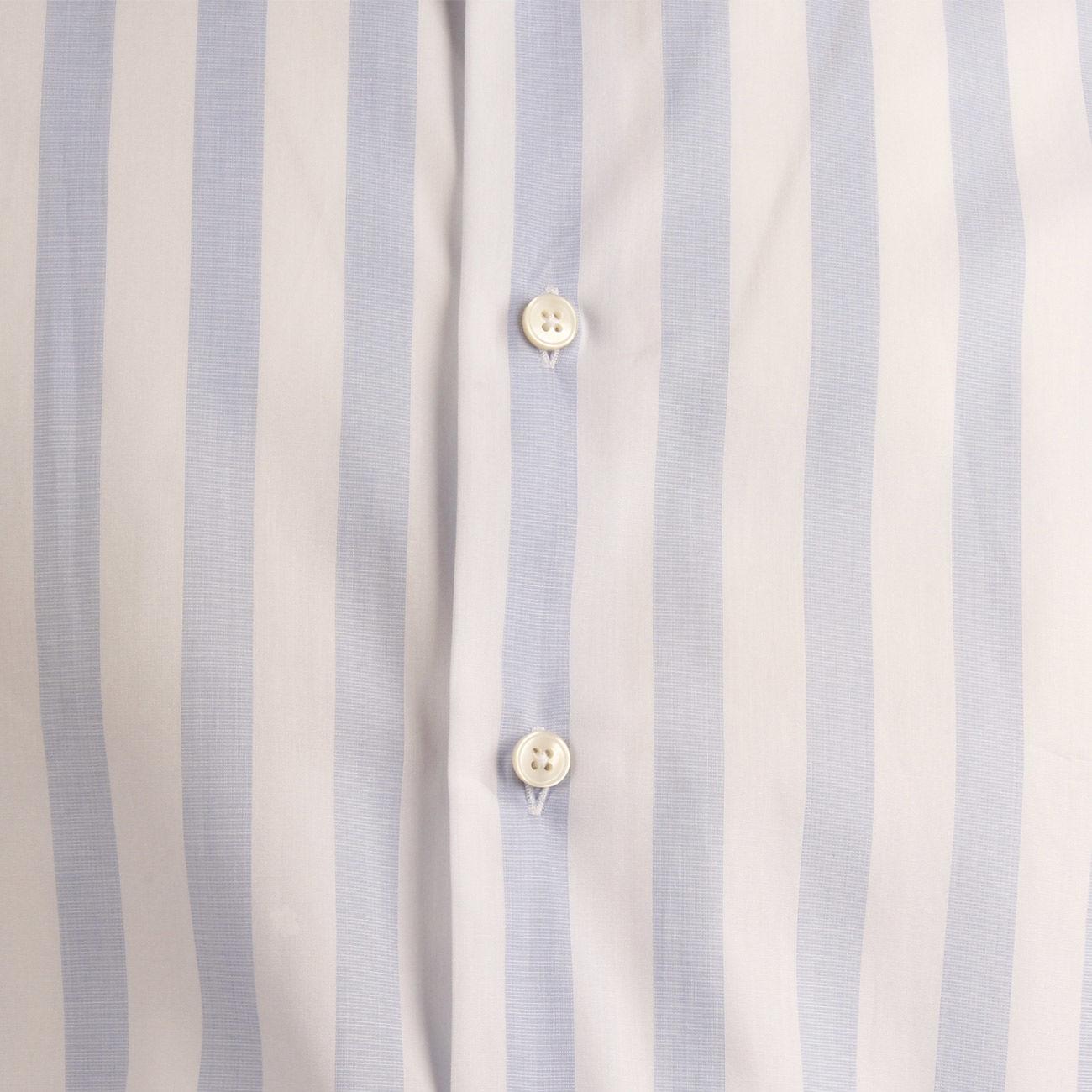 CAMICIA U. M/L RIGATA C/FRANCESE GUGLIELMINOTTI QJ4FUR RB4/B.CO/AZZURRO GUGLIELMINOTTI 