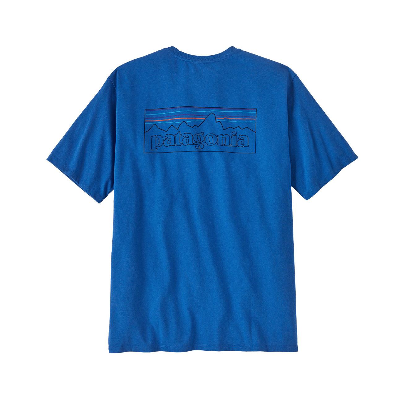 T-Shirt Logo Responsibili-Tee Uomo Outline Vessel Blue 38504 POLV P6 OUTILINE VESSEL BLUE PATAGONIA 
