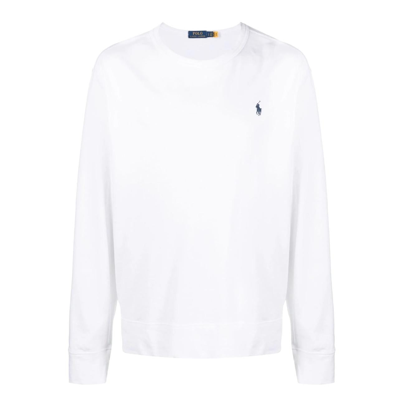 Felpa Girocollo Uomo White 710899996 002 WHITE POLO RALPH LAUREN 