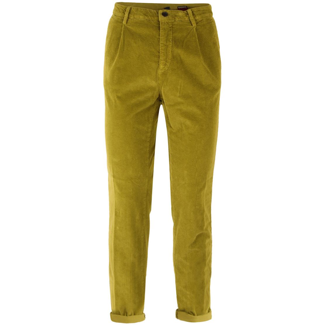 OSAKA PANTALONE U. OSAKA 1PINCES VELLUTO 500 RIGHE MASON`S 9PN2C7793 VBE061 806 VERDE ACIDO MASON'S 
