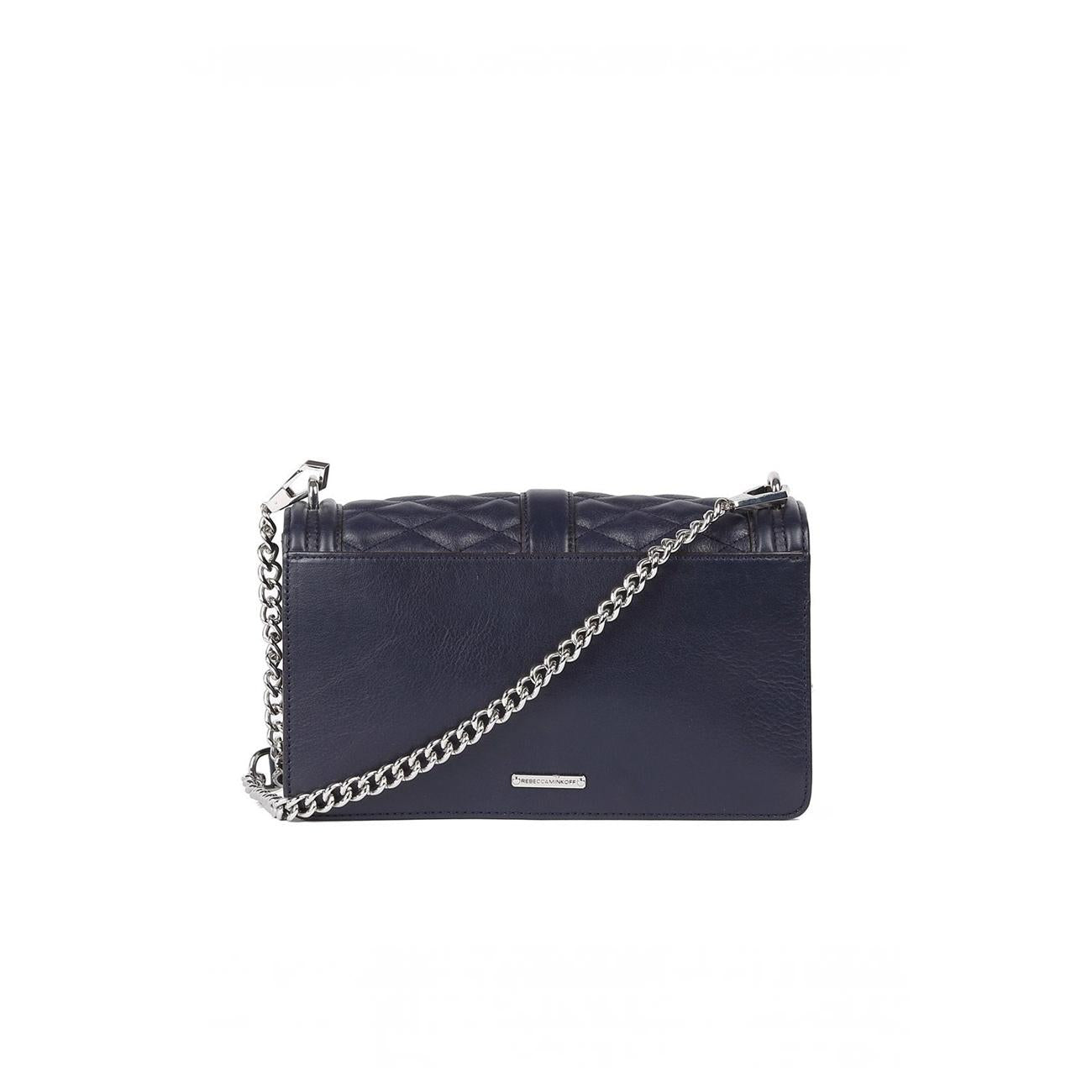 Borsa A Tracolla Mini Love Donna Blu Argento RM/HC35ELVX08/415 MOON REBECCA MINKOFF 