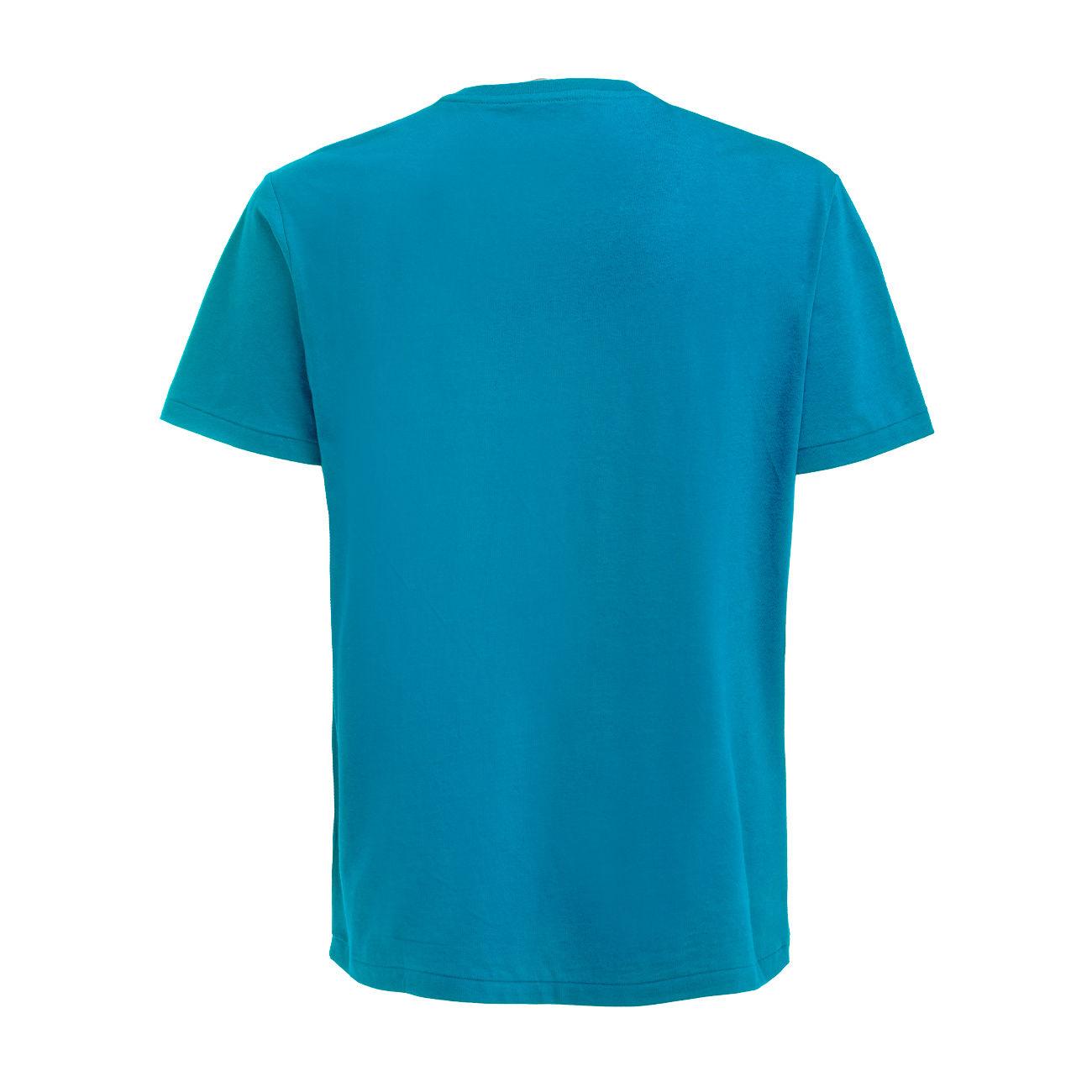 T-Shirt Girocollo In Cotone Con Logo Uomo Blue 710671438 217 BLUE POLO RALPH LAUREN 