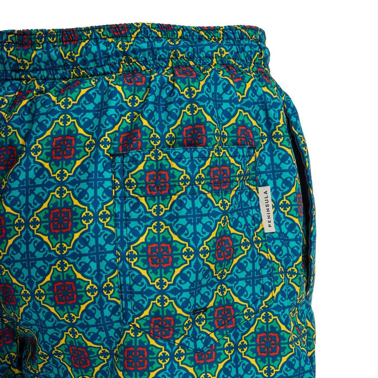 Boxer Mare Panarea Uomo Turchese Multi PENINSULA/SMS22M182E PANAREAV2.TURCHESEMULTI PENINSULA 