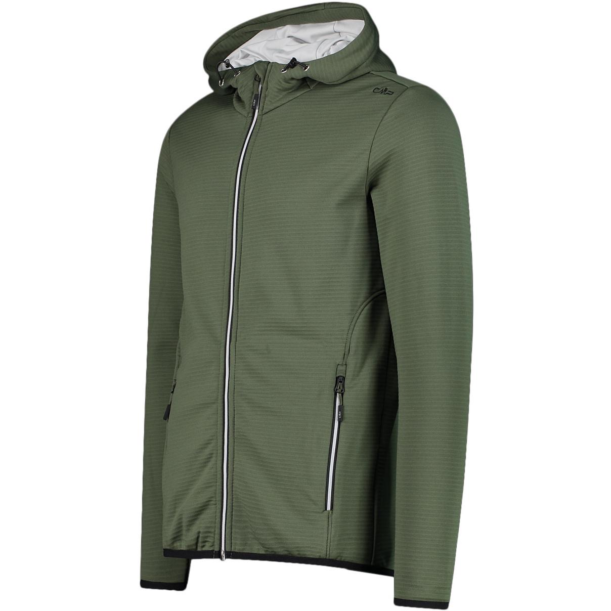 Giacca In Pile Stretch Perform Uomo Oil Green 32E1877 OIL GREEN CMP 