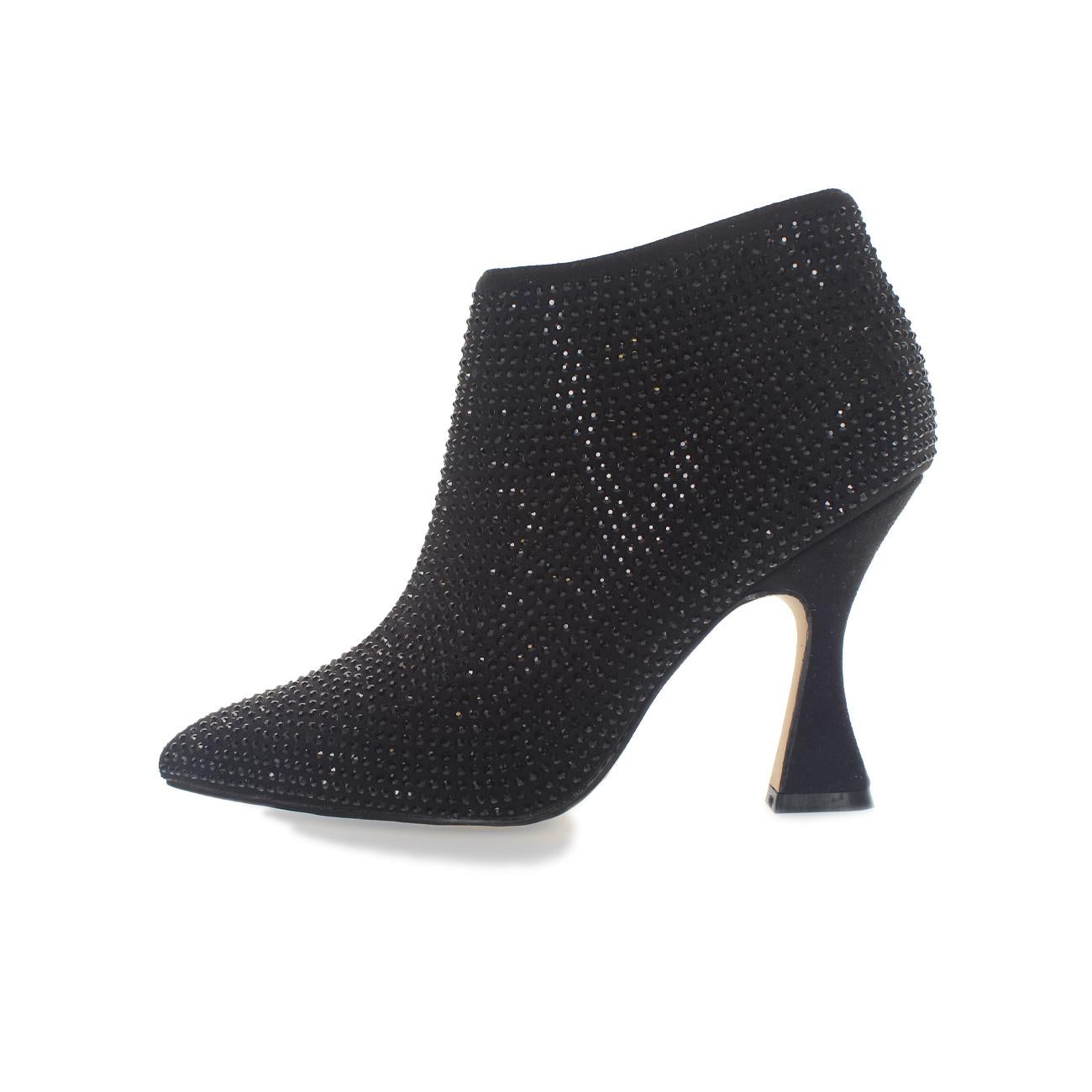 Polacchini Con Tacco Strass Donna Nero 8685 NERO KHARISMA 