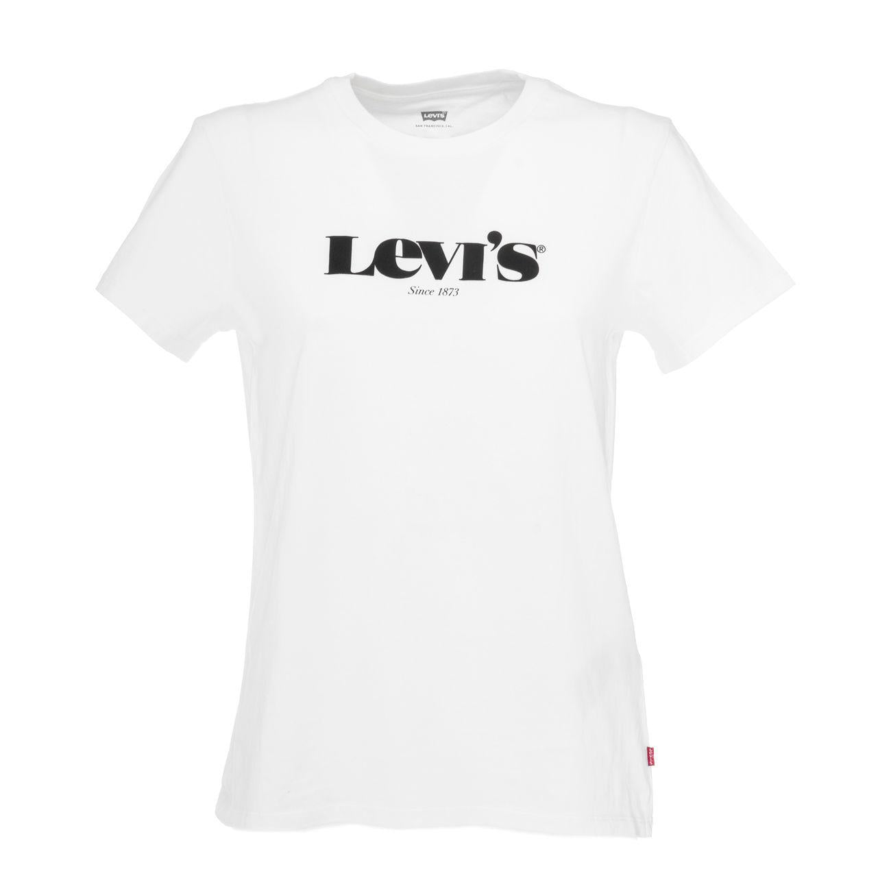 LEVIS The Perfect T-Shirt Donna White Black LEVI/17369/1249 WHITE/BLACK 