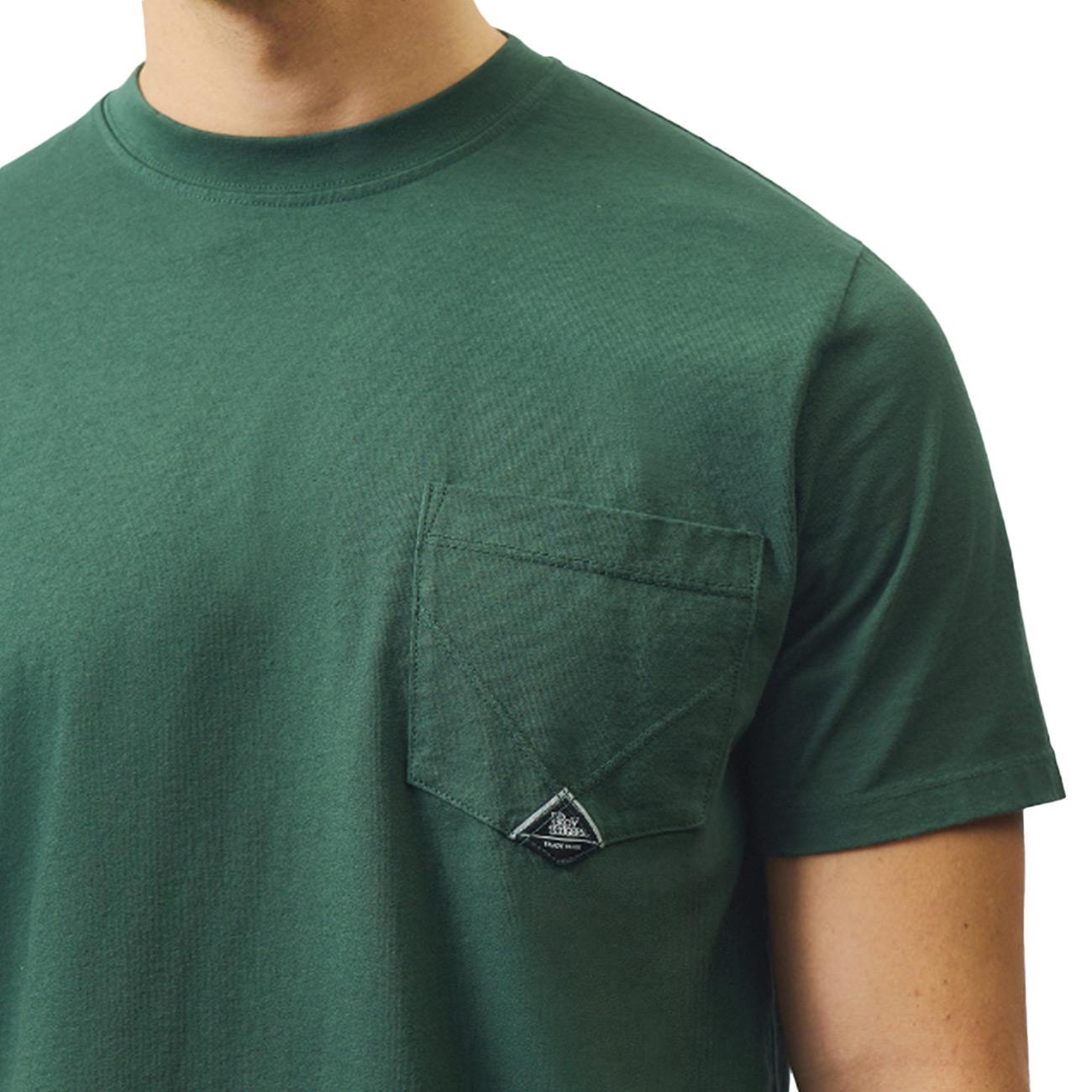 T-shirt Pocket In Jersey RRU634CA160111 C0127 UNIVERSITY GREEN ROY ROGER'S 