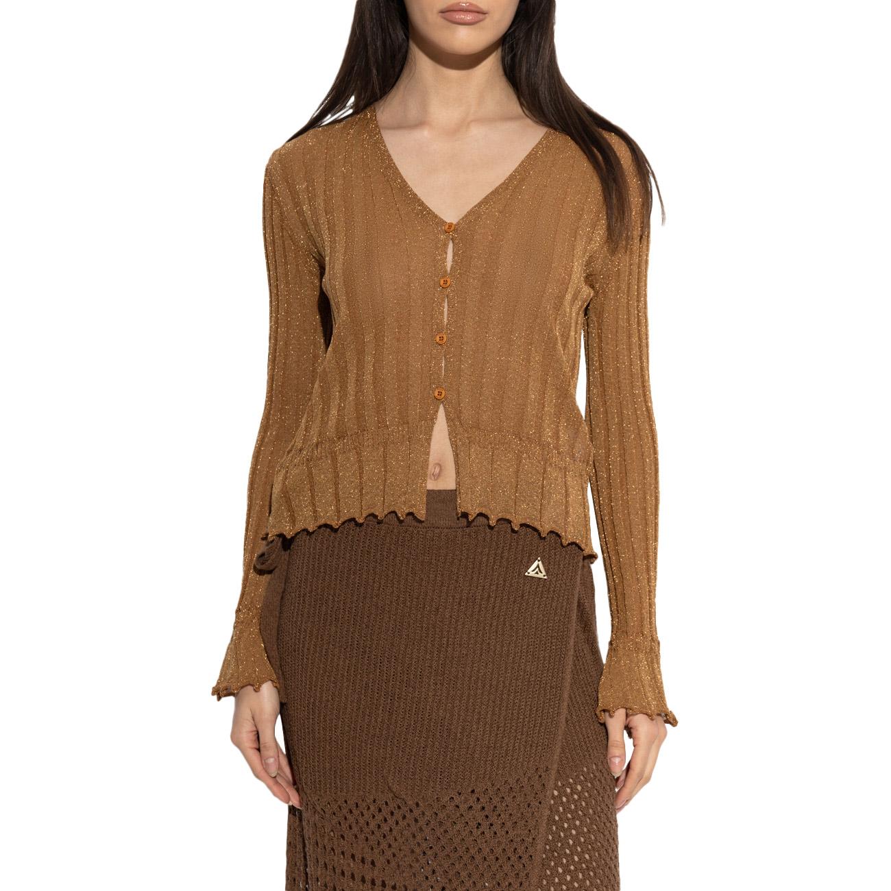 Cardigan Light Lurex MGKD13282 CAMMELLO AKEP 
