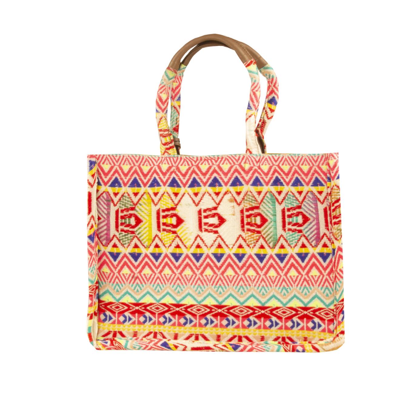 Borsa Tote Moorea Mid Multticolor Fuxia Fluo MOOREA MID MULTIC/FUXIAFLUO CHANDANA 