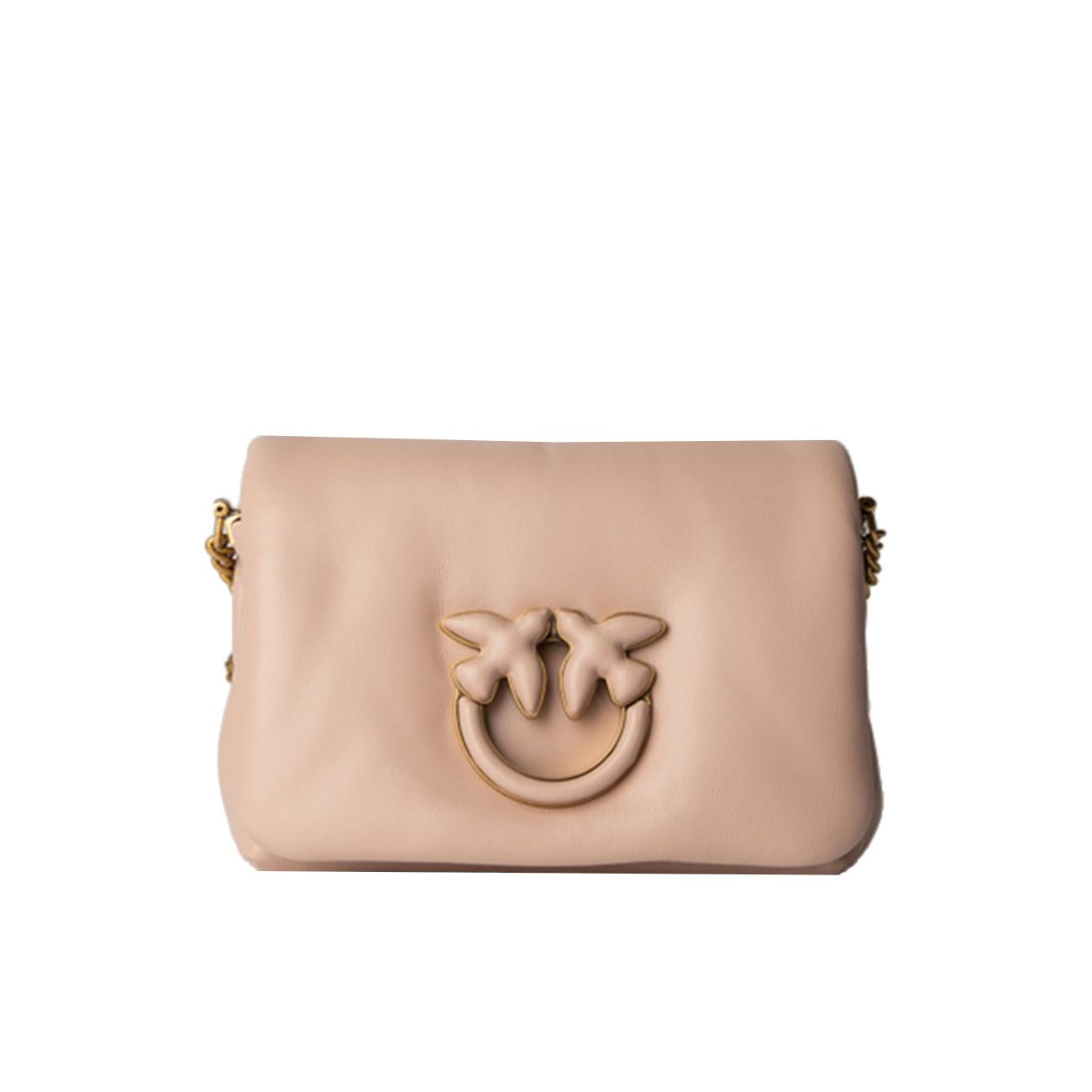 Borsa Love Click Puff Baby Sheep Donna Cipria Block Color 101584/A10F O81B CIPRIA/BLOCK COLOR PINKO BAGS 