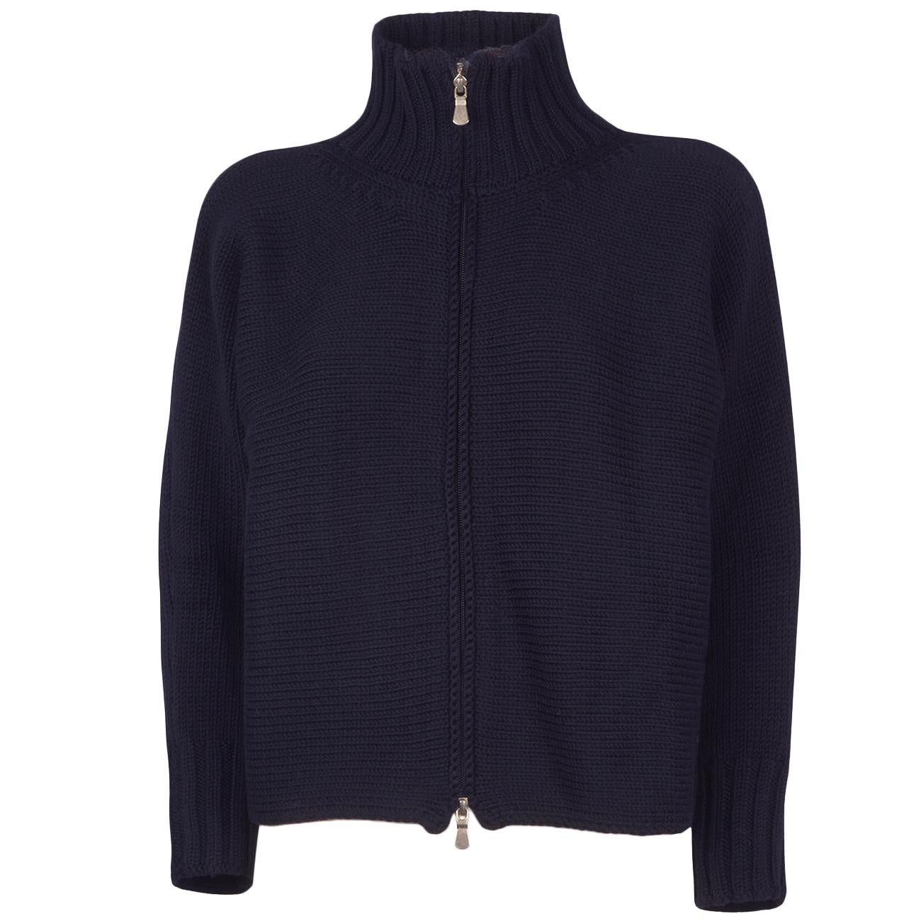 Bomber Zip Rasato Con Maniche Kimono 10210/14310 598 BLU GRAN SASSO 