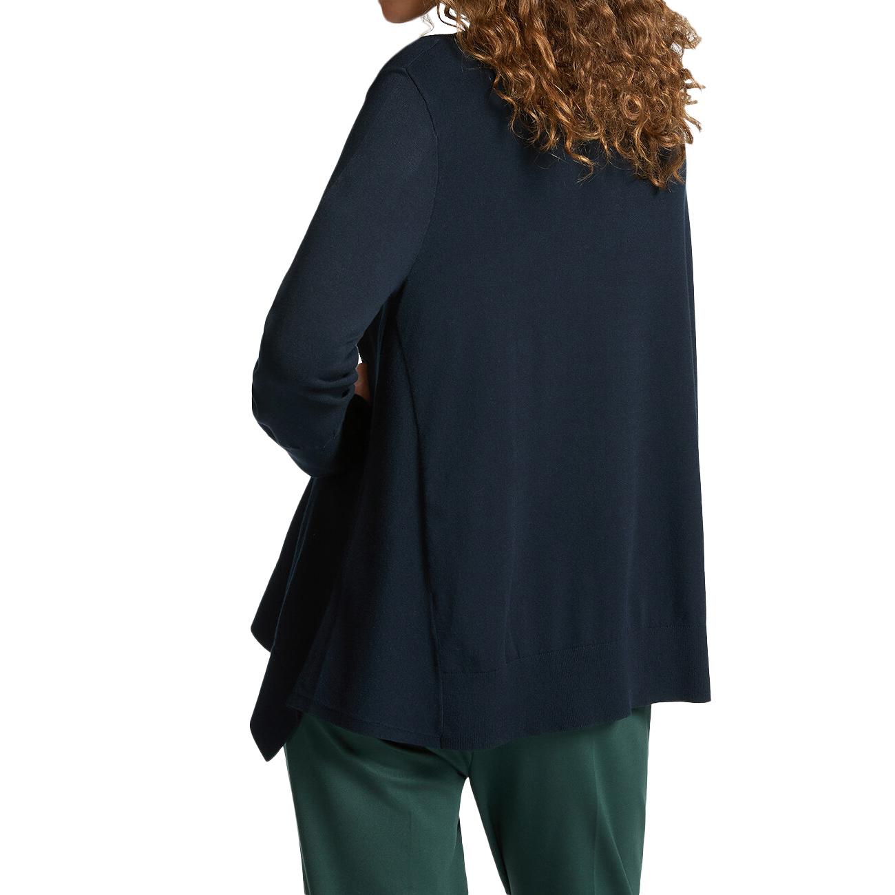 Maglia Ampia Con Collo Staccabile M513Z000653N 034 DARK BLUE ELENA MIRO' 