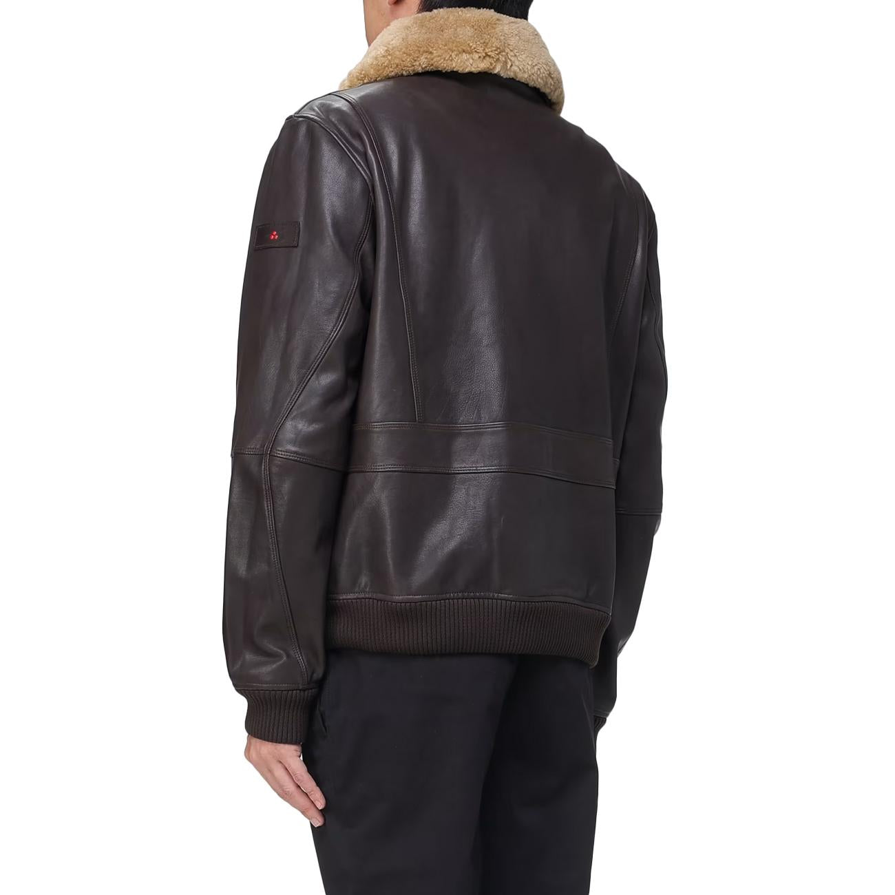 Giubbotto In Pelle Murdo DD ACC PEU5631 99012390 494 MARRONE PEUTEREY 