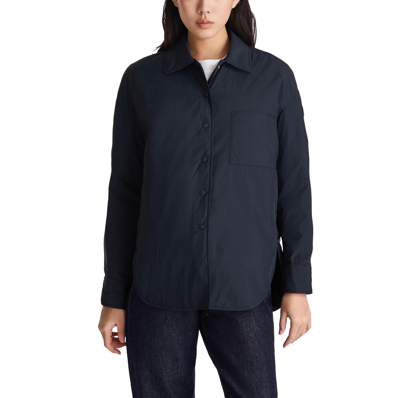Overshirt In Nylon Imbottita PED5612 01181986 215 BLU PEUTEREY 