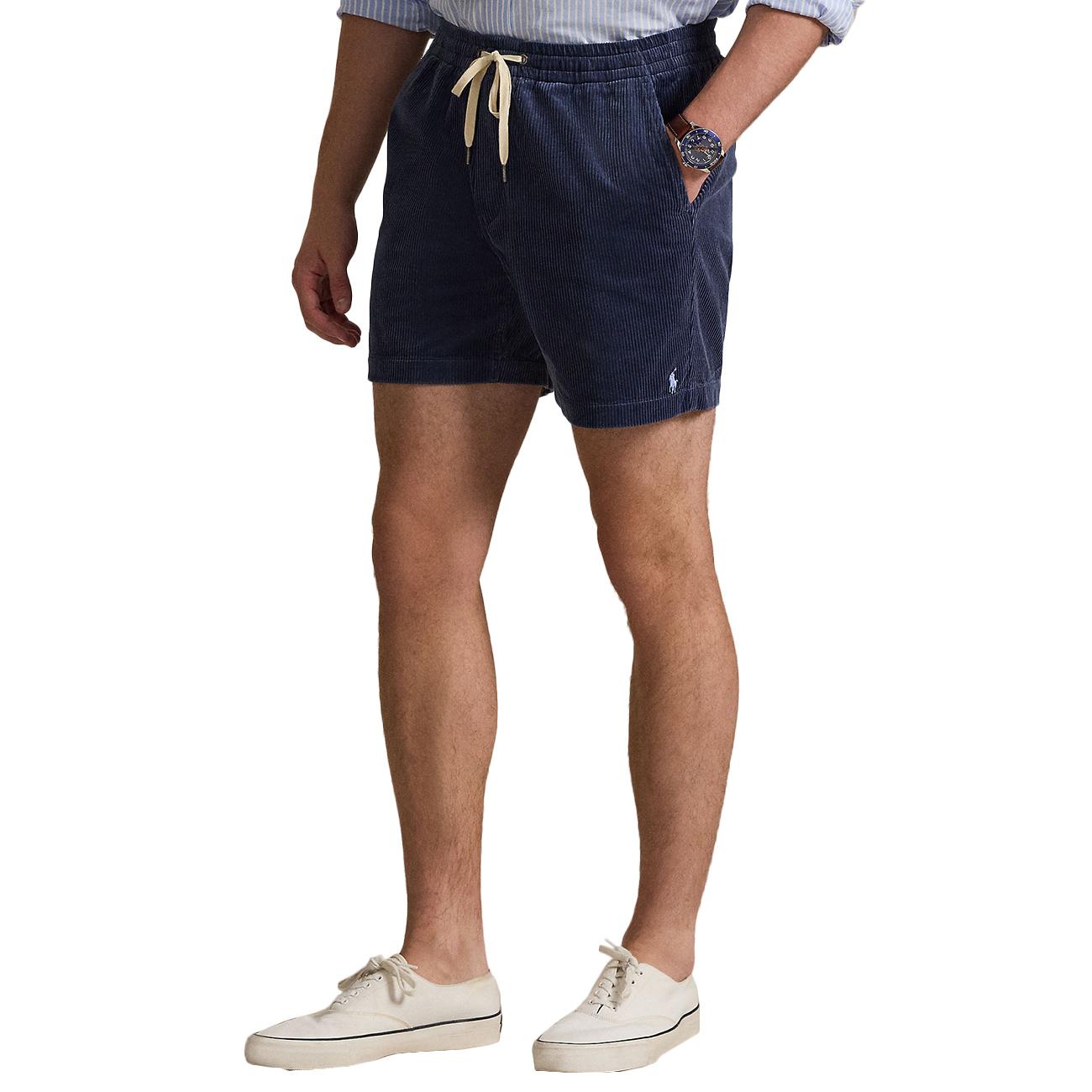 Pantaloncini In Velluto A Coste 710P08204 001 BOSTON NAVY POLO RALPH LAUREN 