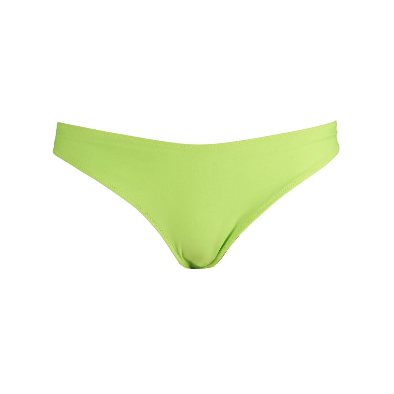 SLIP D. ELISE HIGH HIP SLIP BOTTOM SAINT BARTH ELISE 00005D 75 FLUO GREEN MC2 SAINT BARTH 