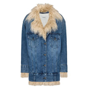 Giacca Over In Denim DJ632 DFH253D IE2 800 DENIM DONDUP 