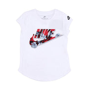 T-Shirt Wallpaper Floral Bimba Bianco NK/36J067 001WHITE NIKE 