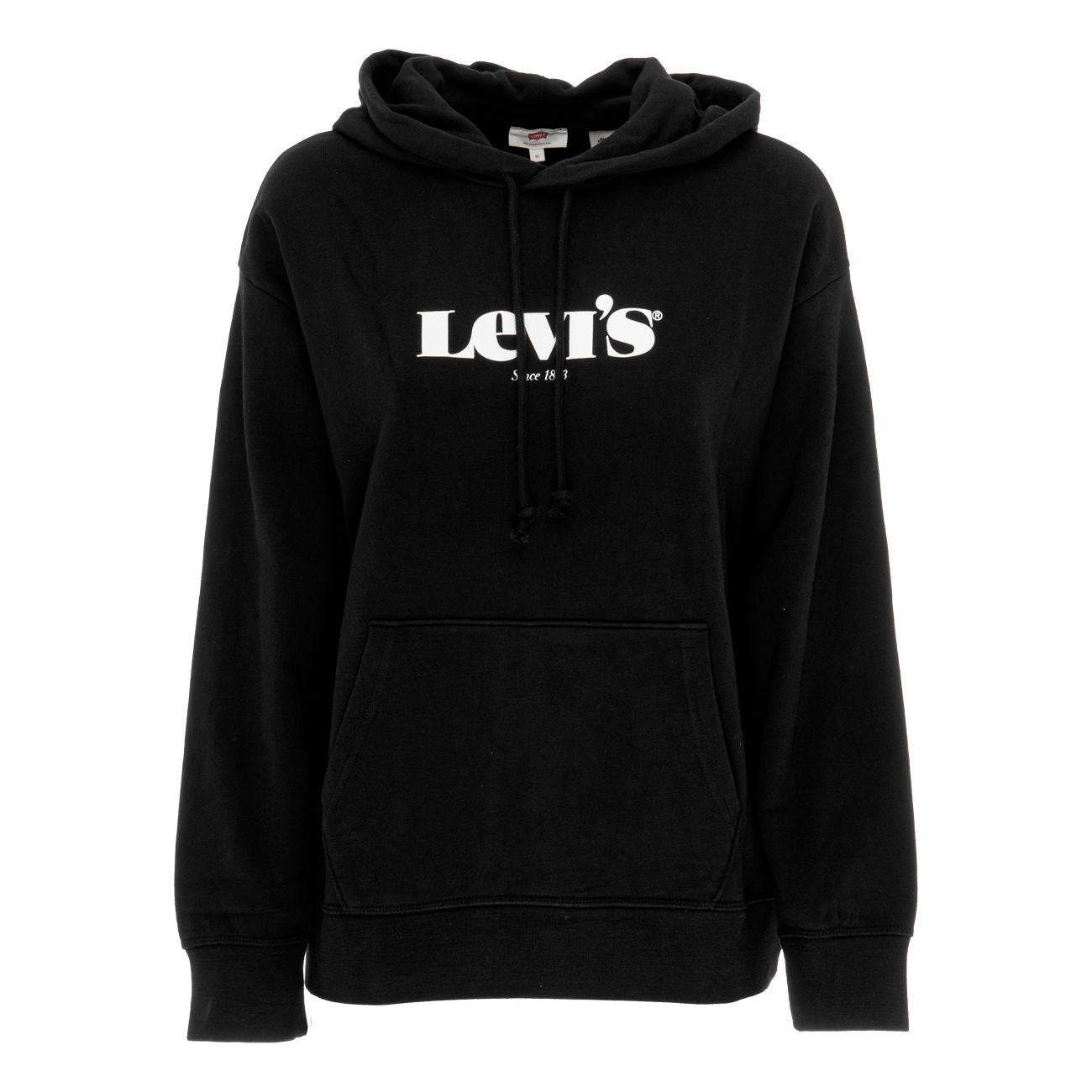 Standard Graphic Hoodie Donna Caviar LEVI/18487/0004 CAVIAR LEVIS 