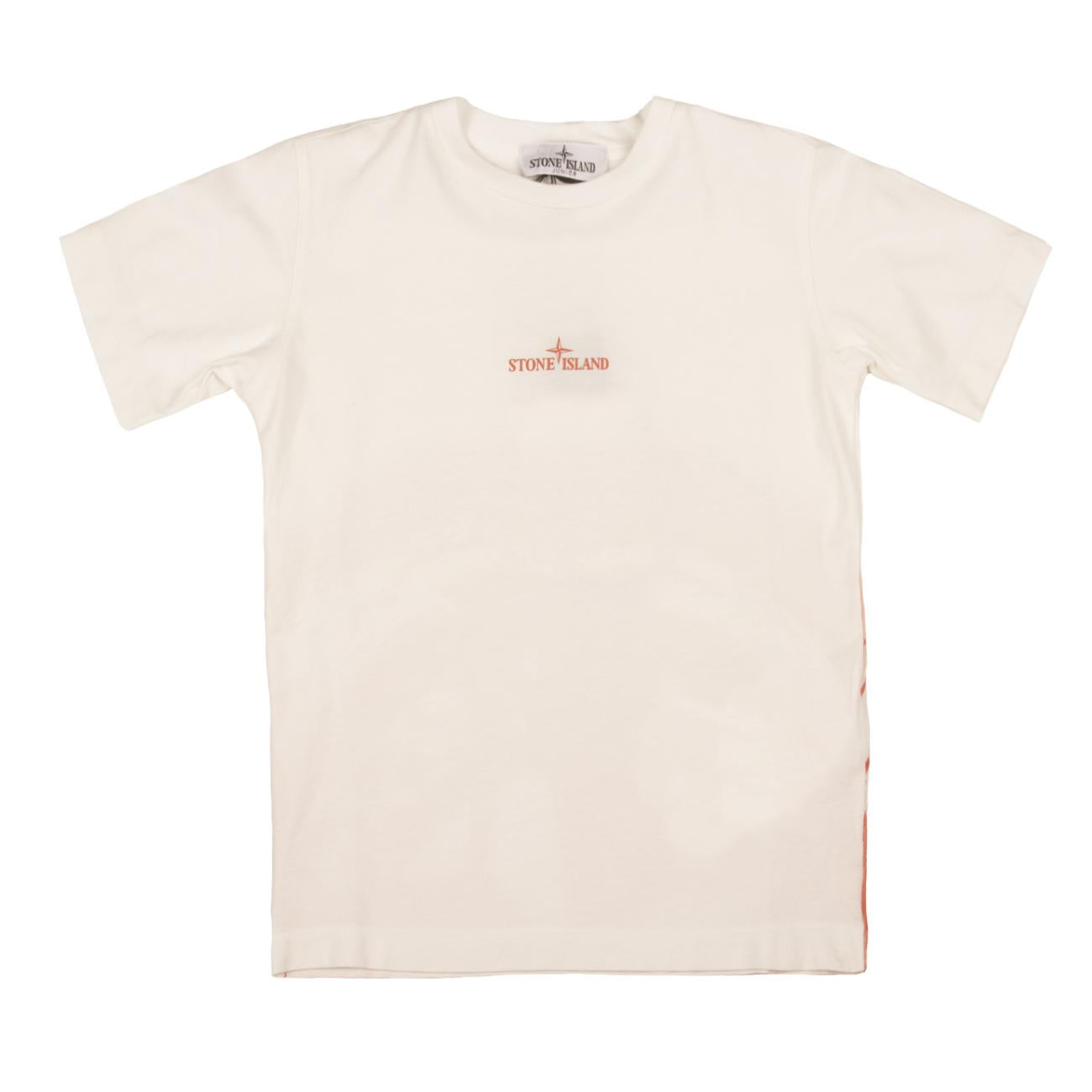 Tshirt Drop One Shot Bambino Bianco 781621055 V0001 WHITE STONE ISLAND 