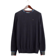 Maglia Girocollo Con Patch Sui Gomiti FM25W14MG A0601 BLUE FRED MELLO 