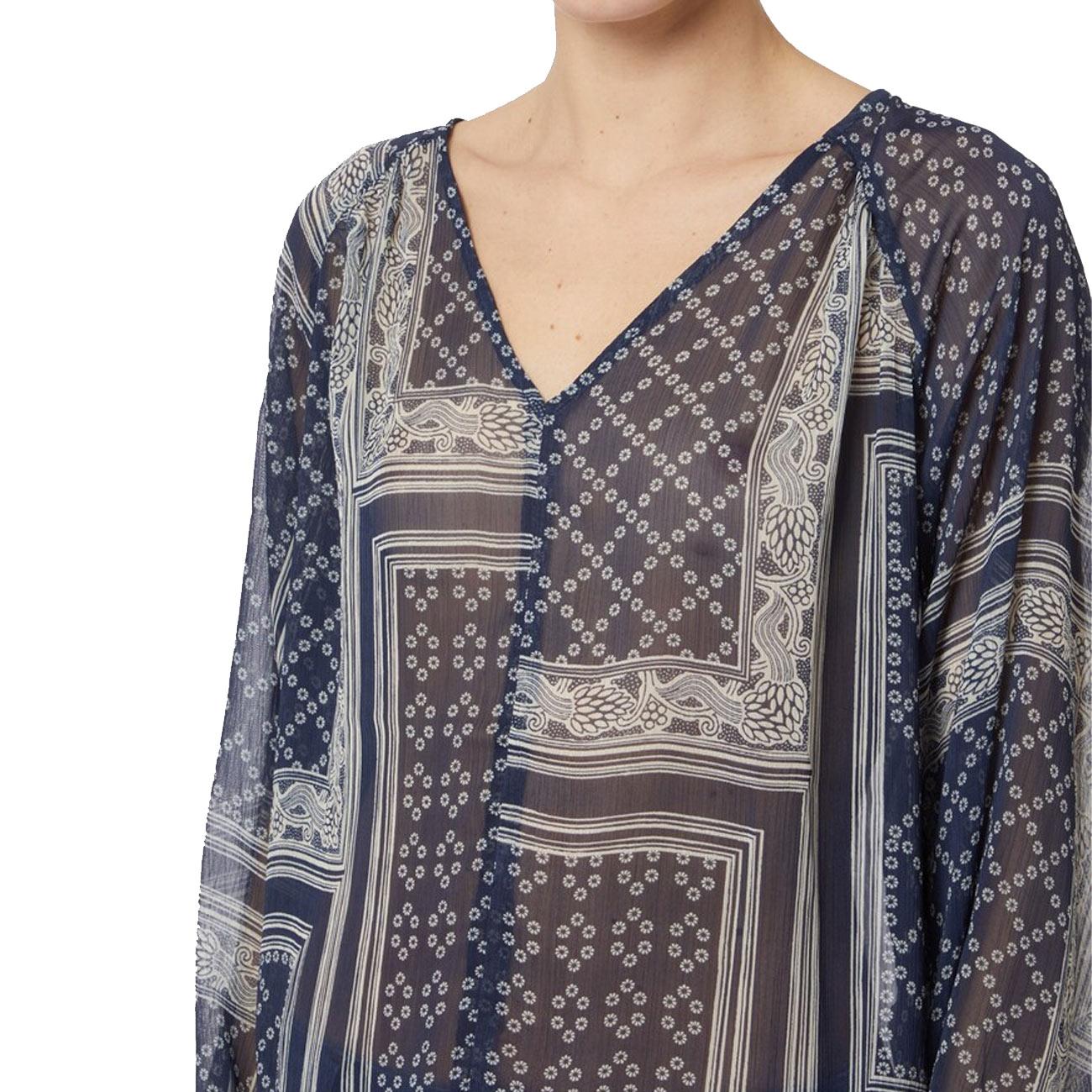 Blusa Leo Donna Foulard Blu LEO 2415111271200 001 FOULARD BLU EMME MARELLA 