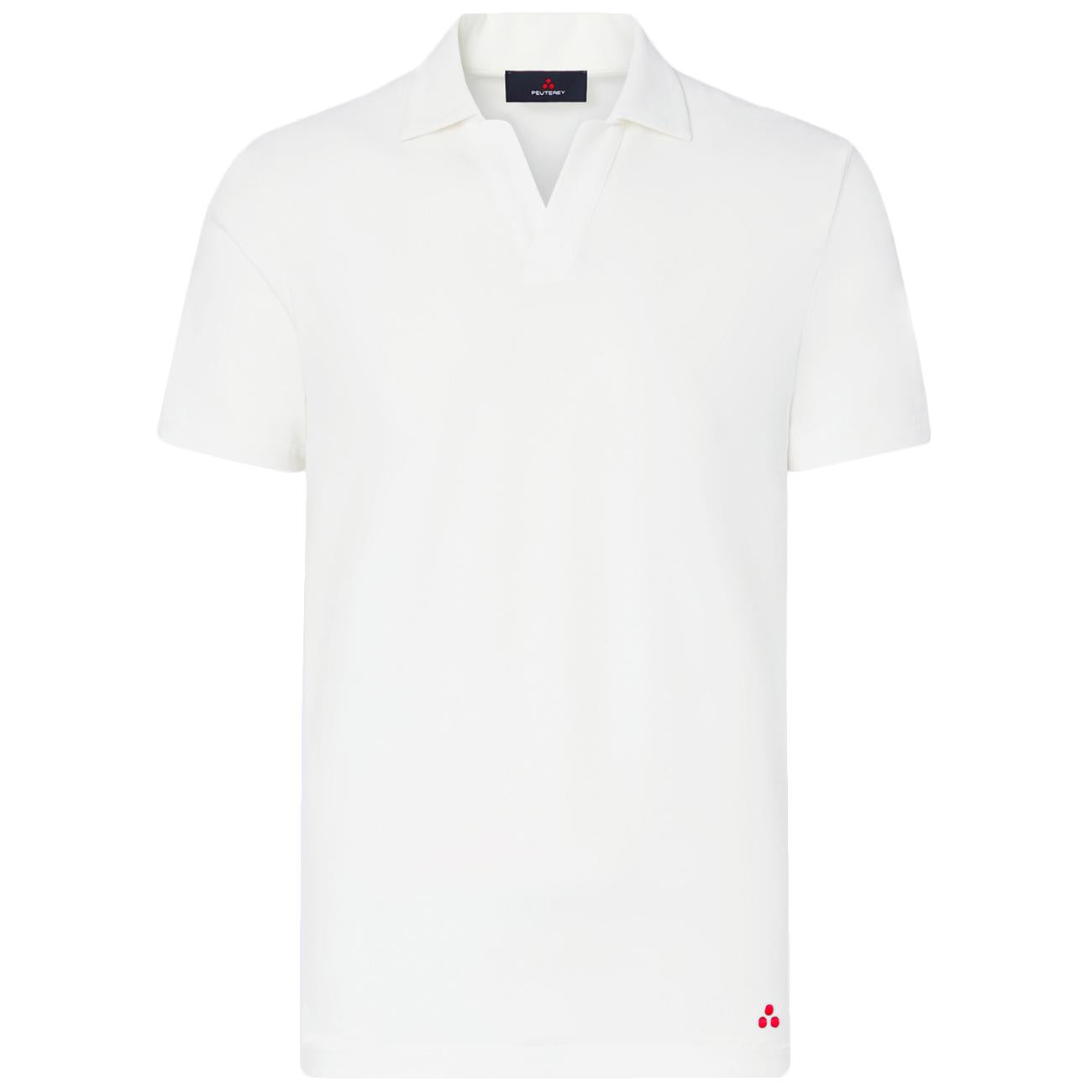 Polo New Helgo In Tricot Di Cotone PEU5847 99012182 730 BIANCO PEUTEREY 