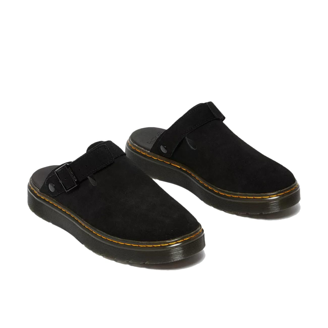  27410001 BLACK E H SUEDE DR.MARTENS 