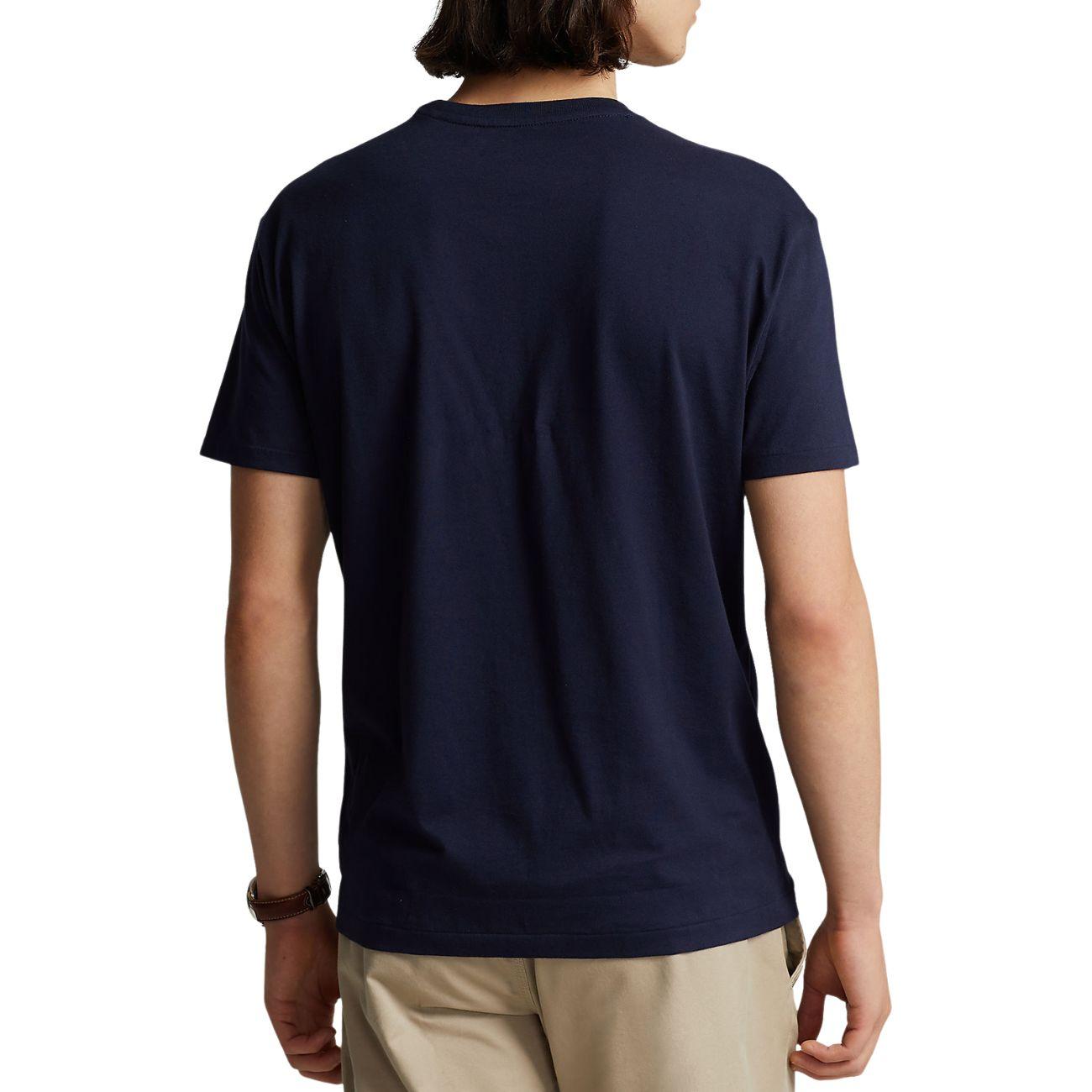 T-Shirt Manica Corta Custom Slim Fit Uomo Ink 710680785 004 INK POLO RALPH LAUREN 