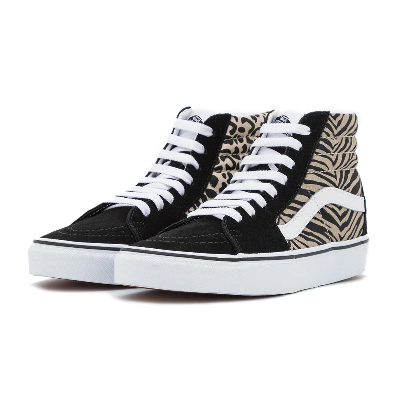 Scarpe Alte Multi Safari Sk8-Hi Donna Mix True White VN0A32QG9XB1 MIX/TR WHITE VANS 