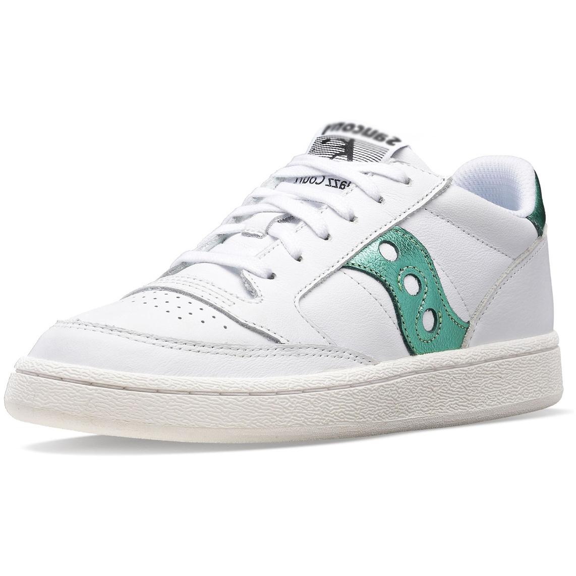 SCARPA D. JAZZ COURT SAUCONY S60555/34 34 WHITE/GREEN SAUCONY ORIGINALS 