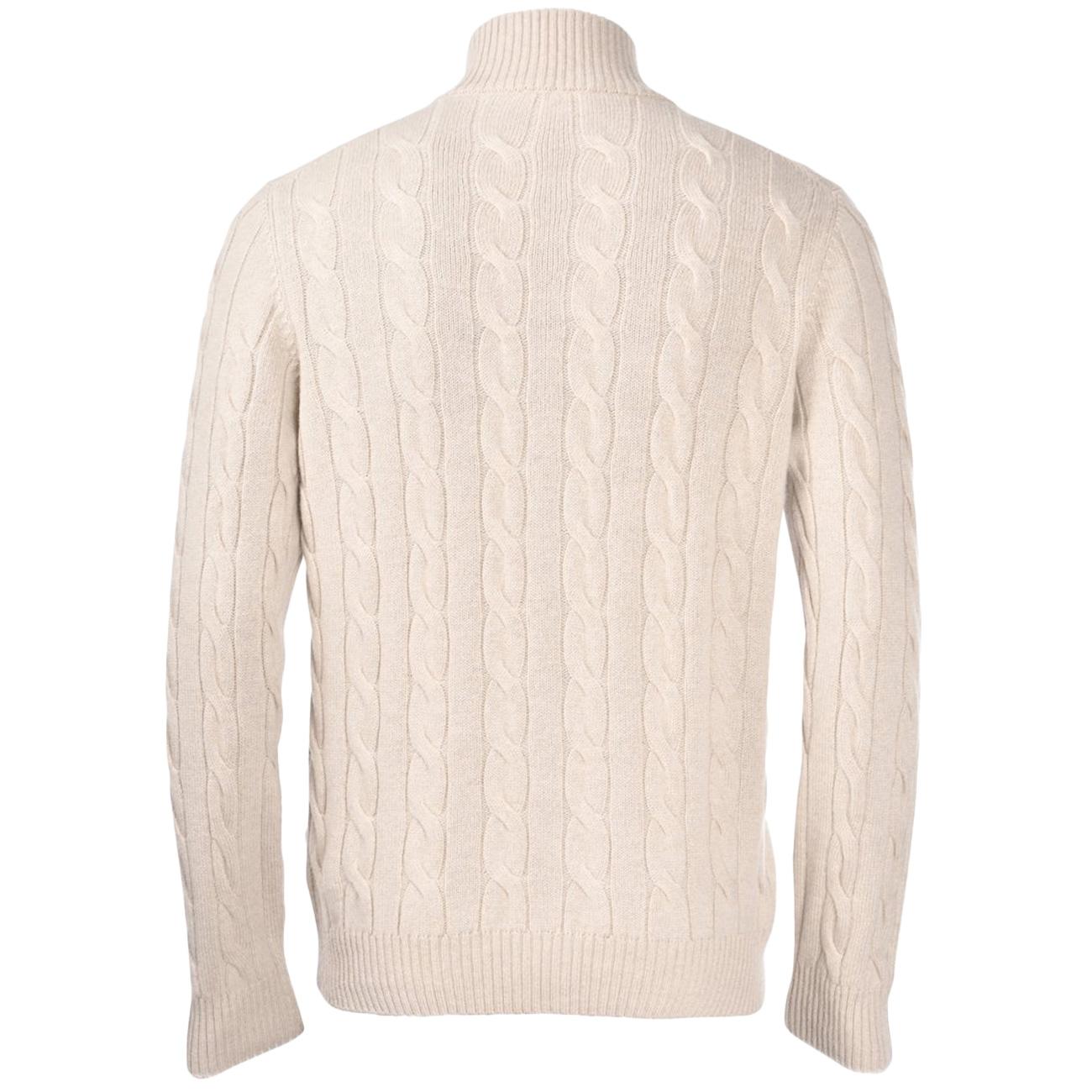 Maglia Full Zip 23161/19672 113 ECRU LA FILERIA 