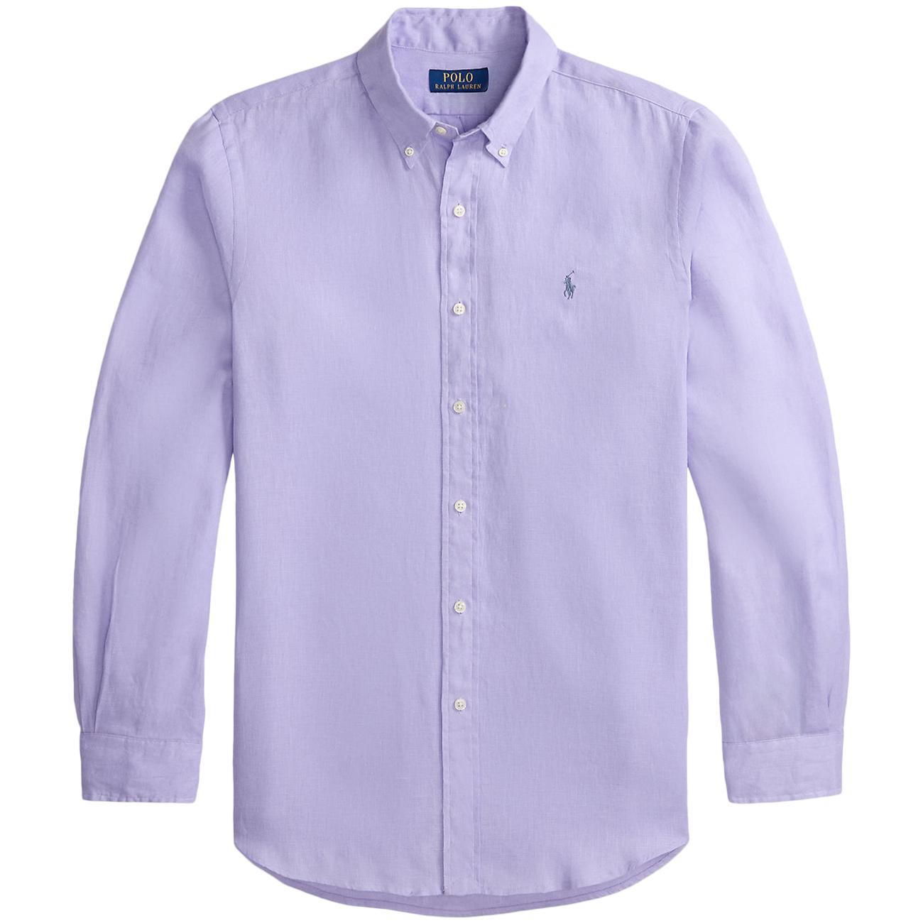 Camicia Di Lino 710966294 501 SKY LAVENDER POLO RALPH LAUREN 
