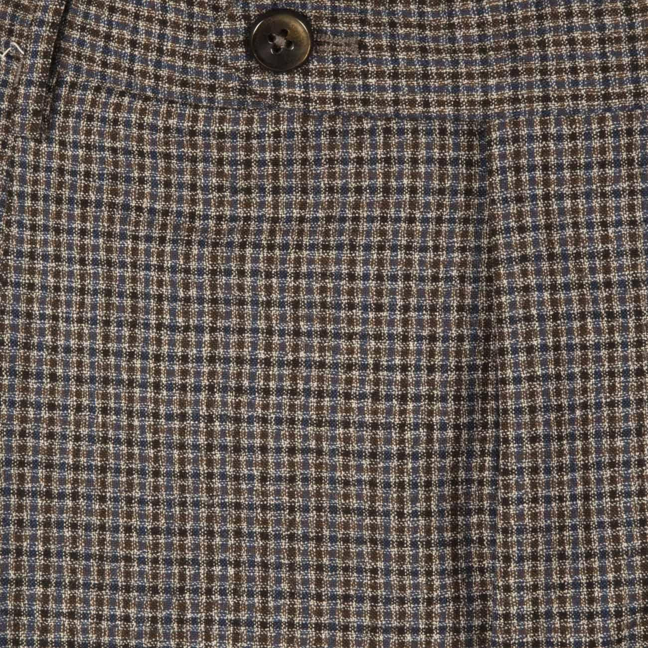 Pant.U.Flicker C/Pinces Lana Microcheck Pt01 PT01/CO/AFFKZ00CL1/MA92 0230BLU/MORO/GRIGIO PT TORINO 