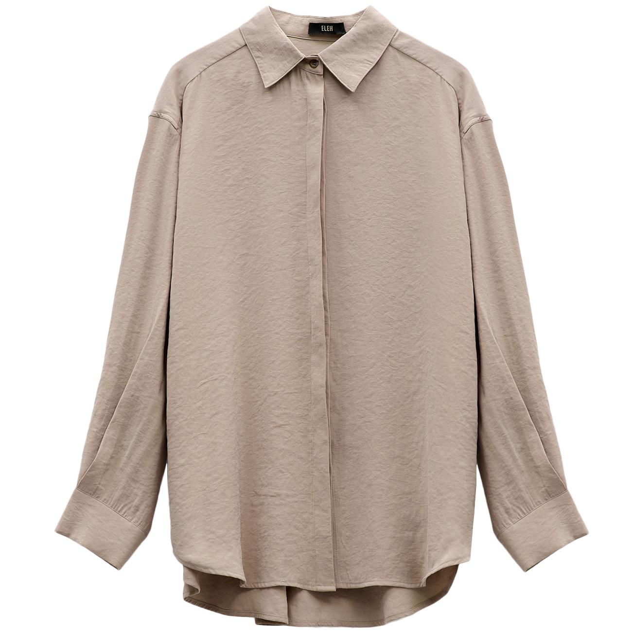 ELEH Camicia Oversize EFW250155 GRIGIO FANGO 