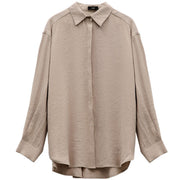 ELEH Camicia Oversize EFW250155 GRIGIO FANGO 