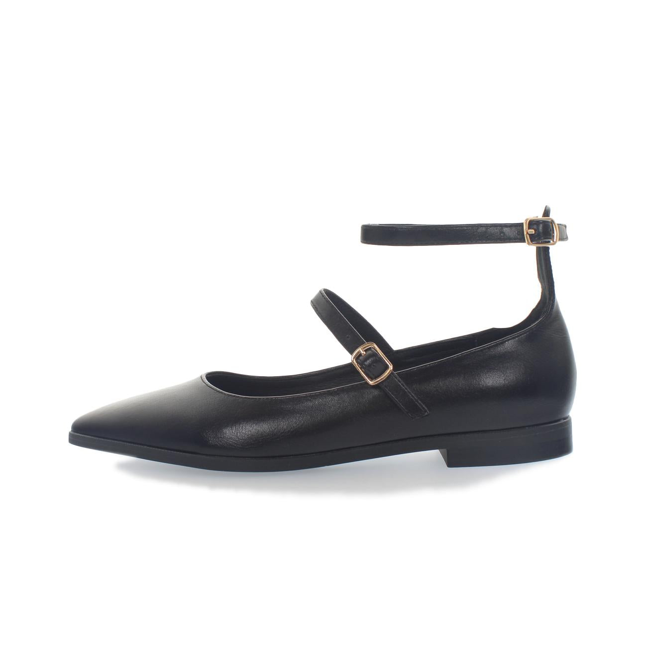 Ballerine Soft Doppio Cinturino Donna Nero 8521/ NERO KHARISMA 