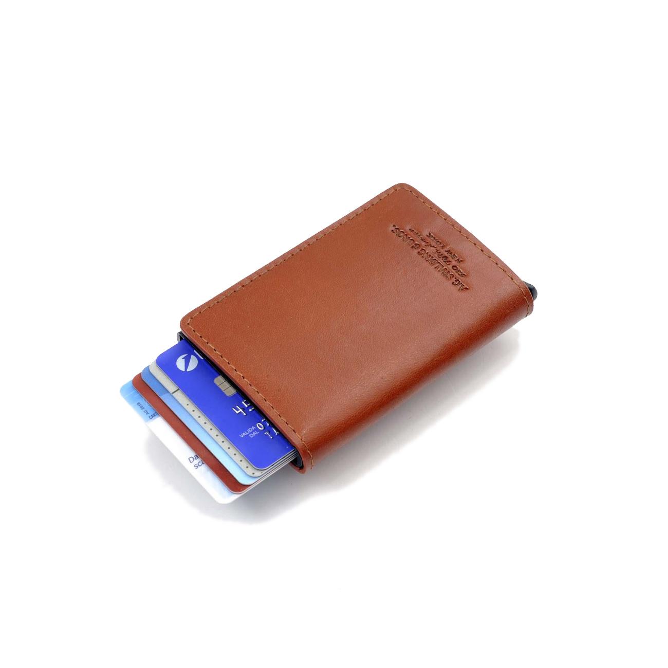 Porta Carte Slide Unisex Cuoio 175230U 205 CUOIO A.G. SPALDING&BROS 