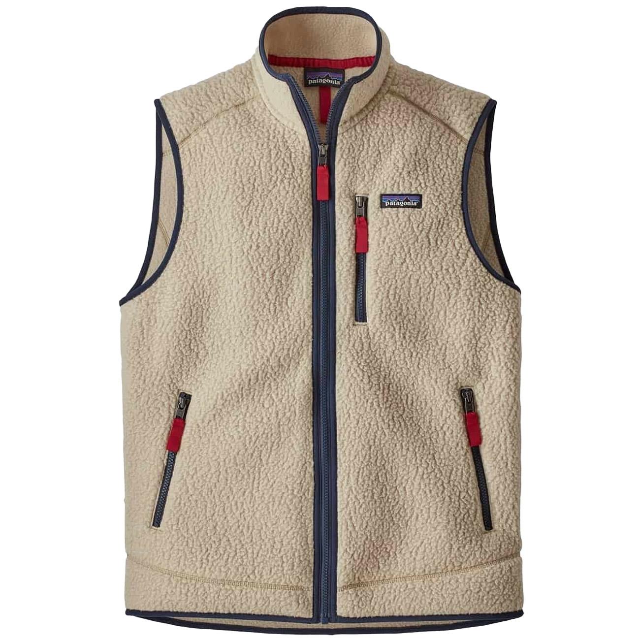 Gilet In Pile Retrò 22821 PNSM/PELICAN W/SMOL BLUE PATAGONIA 