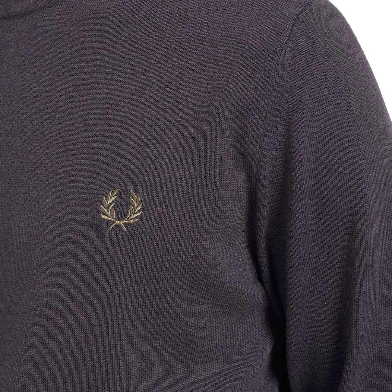 Pull Classic Crew In Lana E Cotone Uomo Gun Metal K9601 G85GUNMETAL FRED PERRY 